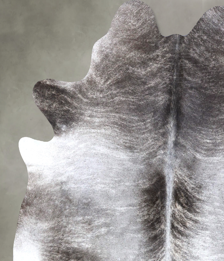 Grey Brindle XX-Large Brazilian Cowhide Rug 8'7"H x 6'8"W #B19268 by Hudson Hides