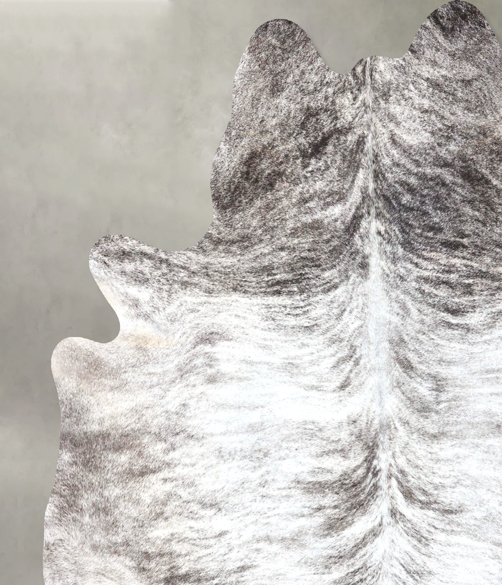 Grey Brindle XX-Large Brazilian Cowhide Rug 8'4"H x 7'3"W #B19284 by Hudson Hides