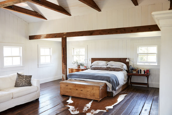 Brown and White Regular X-Large Brazilian Cowhide Rug 7'11"H x 6'2"W #B19315 by Hudson Hides