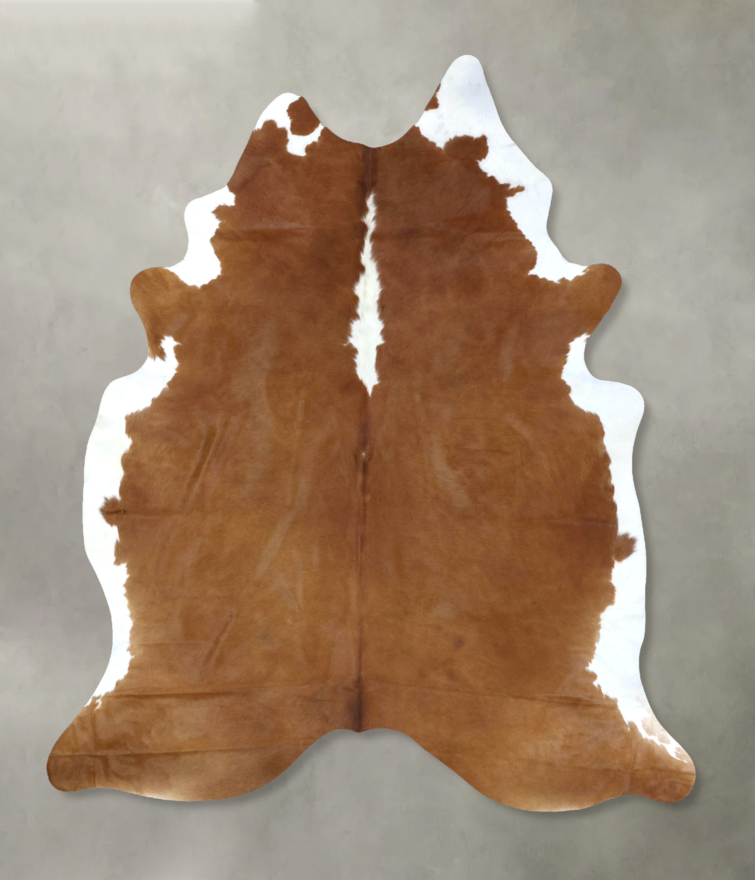 Brown and White Regular XX-Large Brazilian Cowhide Rug 8'3"H x 6'4"W #