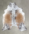 Salt and Pepper Brown Large Brazilian Cowhide Rug 6'7