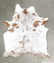 Salt and Pepper Brown Large Brazilian Cowhide Rug 7'1