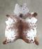 Salt and Pepper Brown XX-Large Brazilian Cowhide Rug 8'4