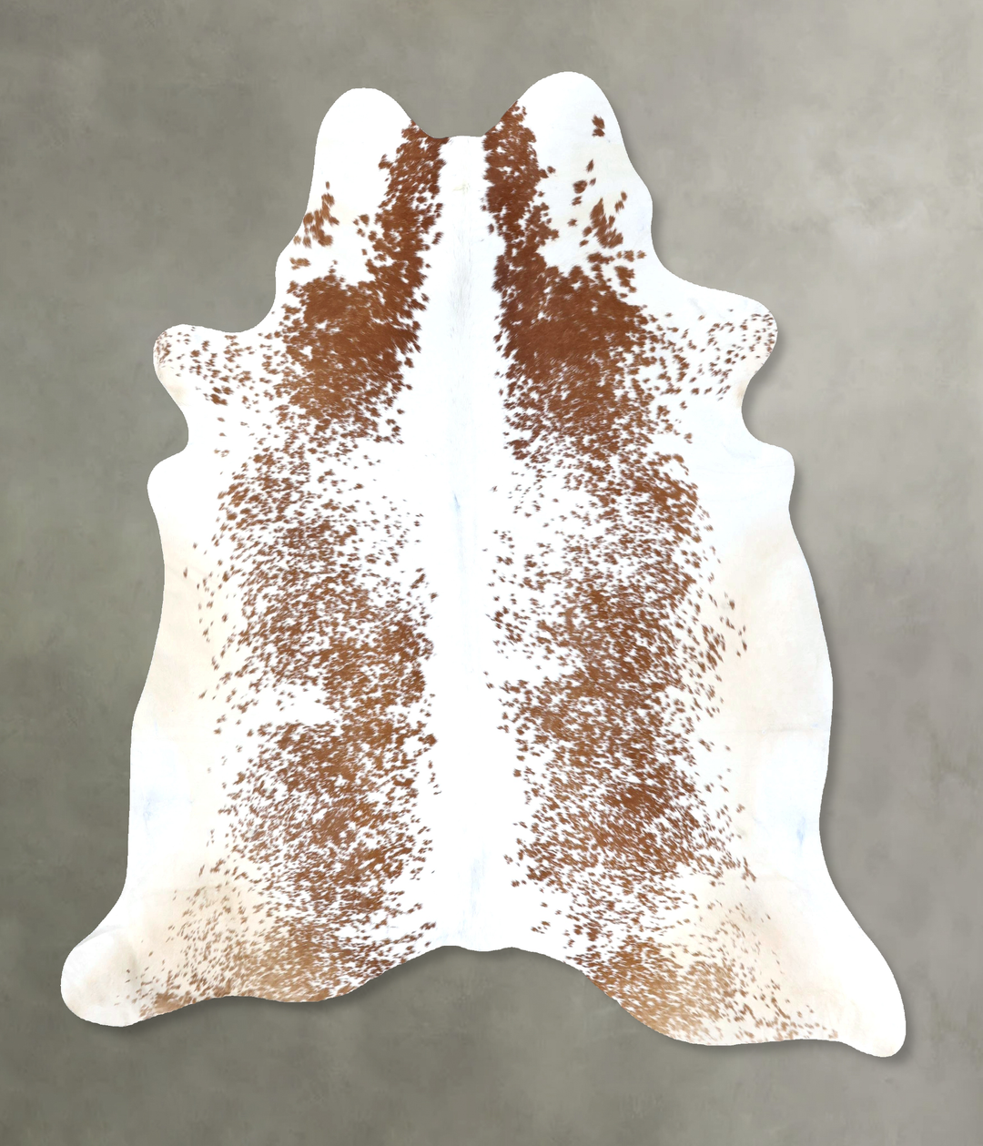 Brown and White XX-Large Brazilian Cowhide Rug 7'4"H x 6'10"W #B19538