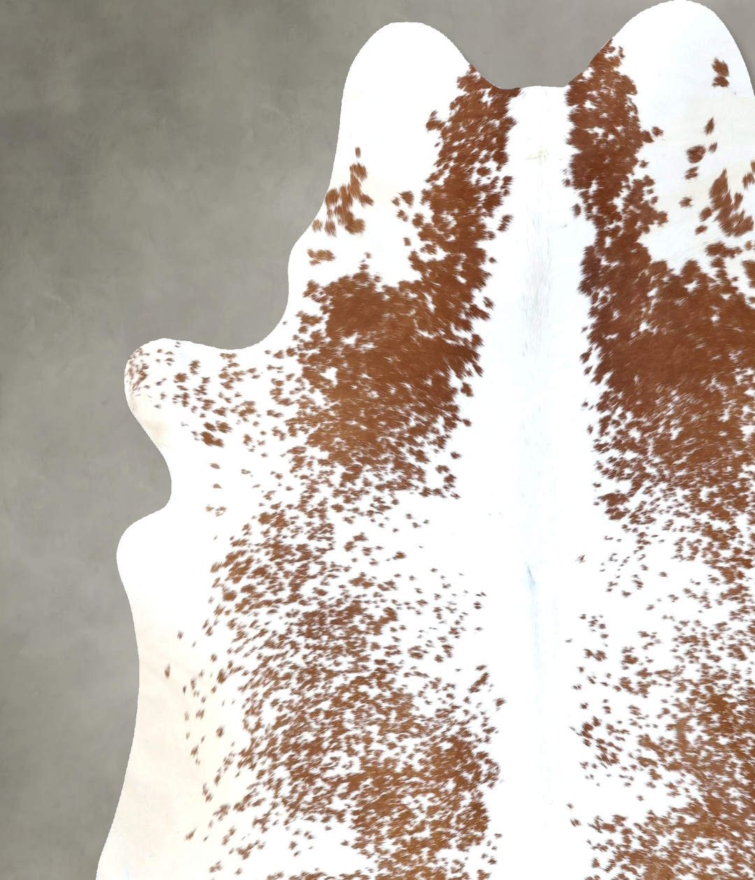 Brown and White XX-Large Brazilian Cowhide Rug 7'4"H x 6'10"W #B19538