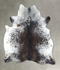 Salt and Pepper Brown Large Brazilian Cowhide Rug 6'8