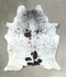 Salt and Pepper Black X-Large Brazilian Cowhide Rug 7'6