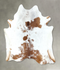 Salt and Pepper Brown X-Large Brazilian Cowhide Rug 7'4