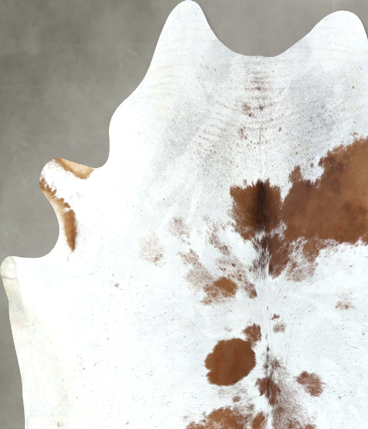 Salt and Pepper Brown X-Large Brazilian Cowhide Rug 7'4"H x 6'8"W #B19609 by Hudson Hides
