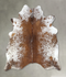 Salt and Pepper Brown Large Brazilian Cowhide Rug 5'11
