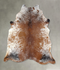 Salt and Pepper Brown XX-Large Brazilian Cowhide Rug 8'1