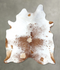 Salt and Pepper Brown X-Large Brazilian Cowhide Rug 7'10