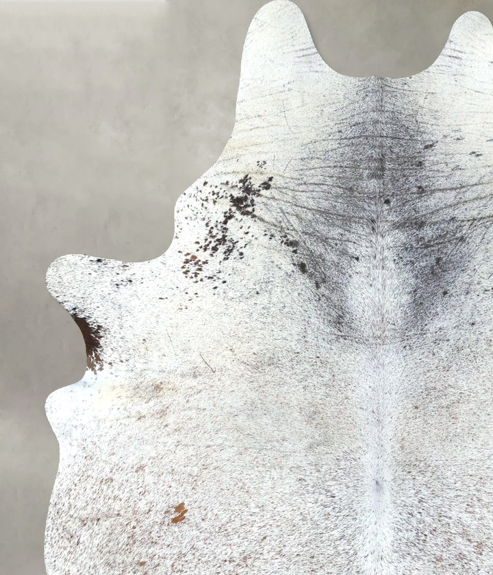 Salt and Pepper Black X-Large Brazilian Cowhide Rug 8'4"H x 5'10"W #B19633 by Hudson Hides