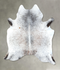 Salt and Pepper Brown X-Large Brazilian Cowhide Rug 7'7