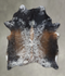 Salt and Pepper Brown X-Large Brazilian Cowhide Rug 7'3