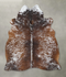Salt and Pepper Brown Large Brazilian Cowhide Rug 6'7
