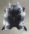 Salt and Pepper Black XX-Large Brazilian Cowhide Rug 7'11