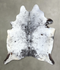 Salt and Pepper Black XX-Large Brazilian Cowhide Rug 8'10