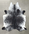 Salt and Pepper Black XX-Large Brazilian Cowhide Rug 8'4