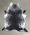 Salt and Pepper Black XX-Large Brazilian Cowhide Rug 8'2