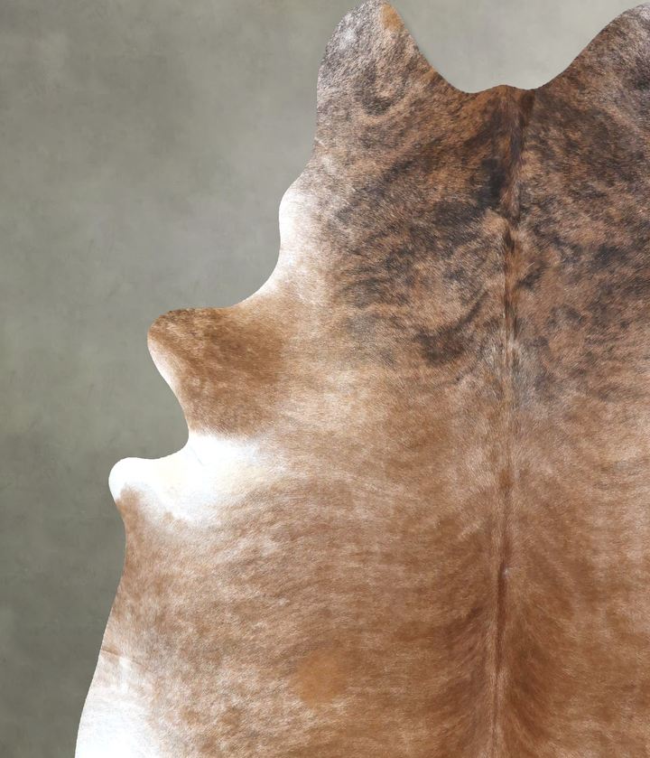 Light Brindle XX-Large Brazilian Cowhide Rug 8'2"H x 7'5"W #B19841 by Hudson Hides