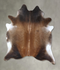 Grey with Beige XX-Large Brazilian Cowhide Rug 8'7