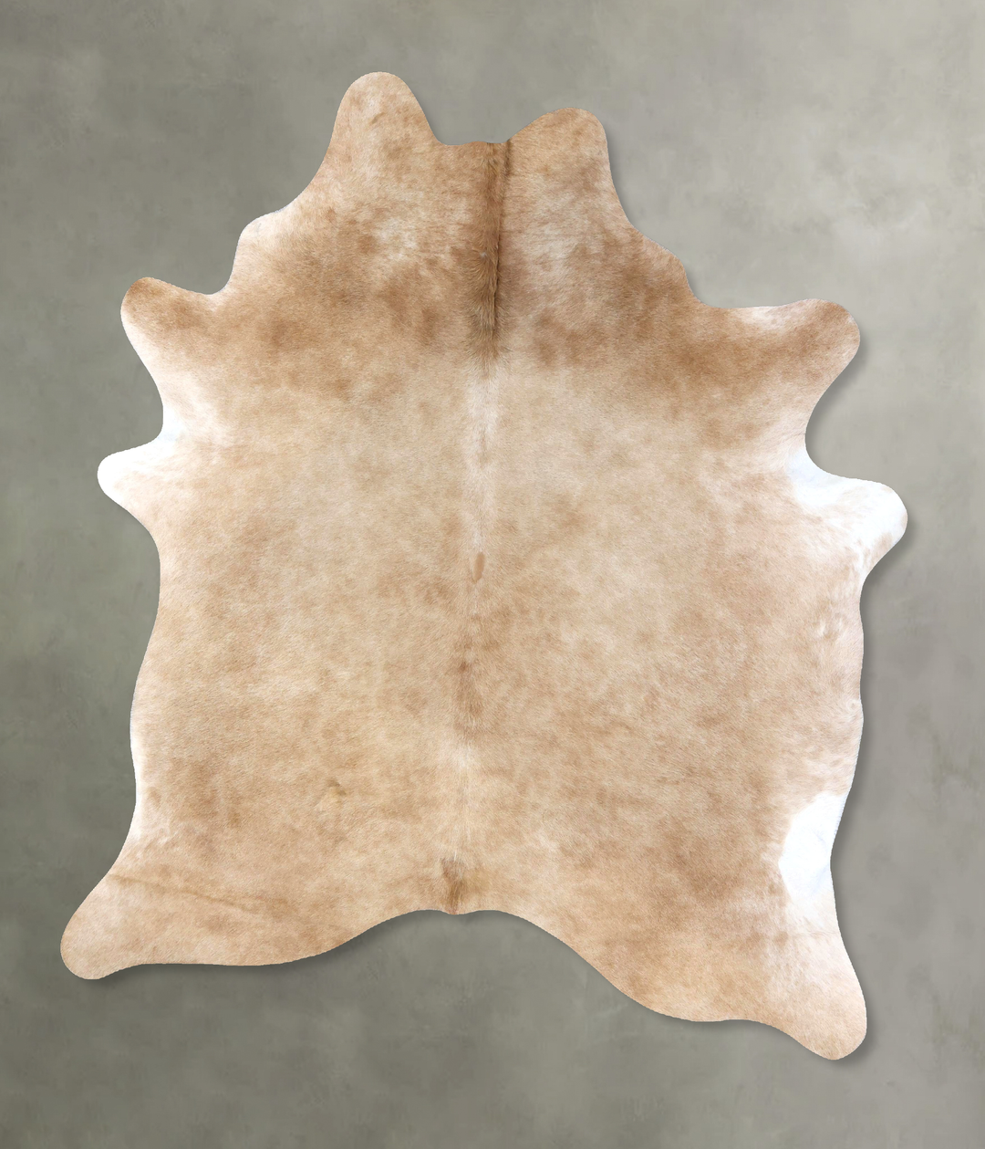 Beige X-Large Brazilian Cowhide Rug 8'0"H x 6'3"W #B19921 by Hudson Hi
