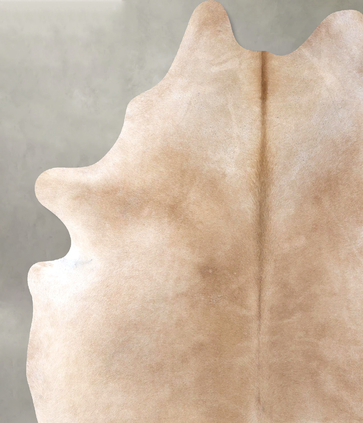 Beige XX-Large Brazilian Cowhide Rug 8'3"H x 6'4"W #B19926 by Hudson Hides