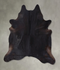 Solid Black XX-Large Brazilian Cowhide Rug 8'1