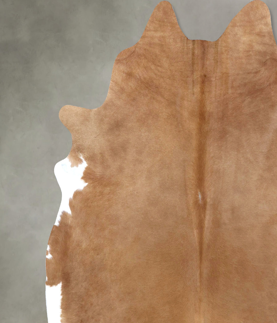 Beige XX-Large Brazilian Cowhide Rug 8'1"H x 7'1"W #B19939 by Hudson H