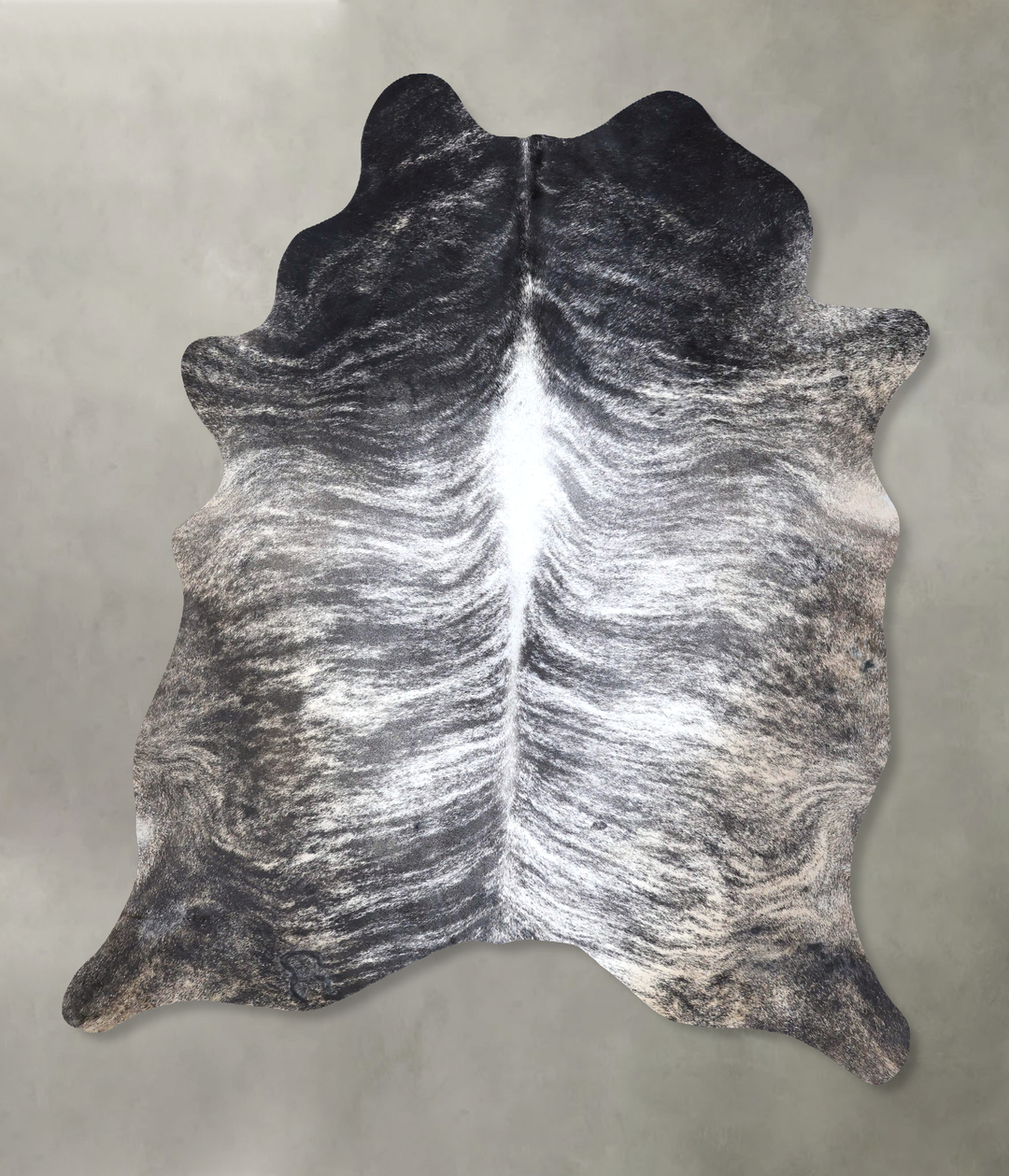 Grey Brindle XX-Large Brazilian Cowhide Rug 8'0"H x 6'5"W #B19945 by H