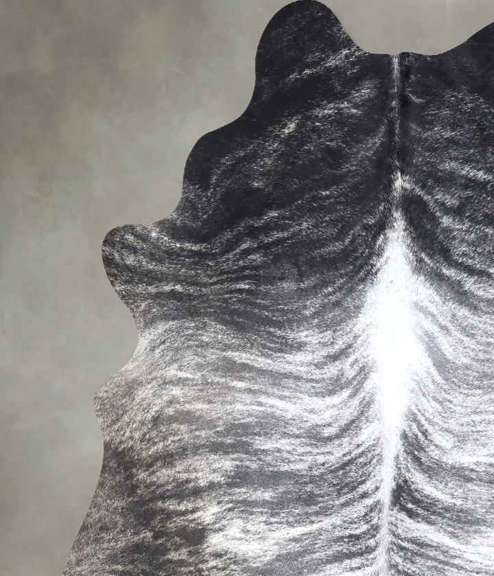 Grey Brindle XX-Large Brazilian Cowhide Rug 8'0"H x 6'5"W #B19945 by Hudson Hides