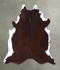 Brown and White Regular XX-Large Brazilian Cowhide Rug 8'6