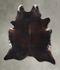 Dark Brindle XX-Large Brazilian Cowhide Rug 9'3