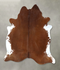 Brown and White Regular XX-Large Brazilian Cowhide Rug 8'0