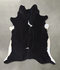 Black and White XX-Large Brazilian Cowhide Rug 8'2