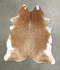 Beige XX-Large Brazilian Cowhide Rug 7'7