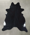 Solid Black XX-Large Brazilian Cowhide Rug 8'3