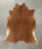 Solid Brown XX-Large Brazilian Cowhide Rug 7'2