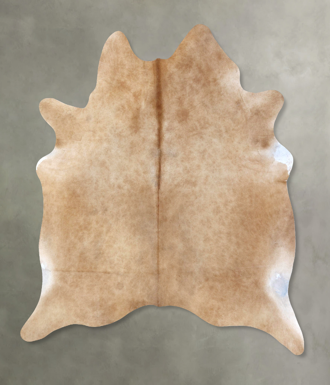 Beige X-Large Brazilian Cowhide Rug 7'10"H x 6'2"W #B20108 by Hudson H