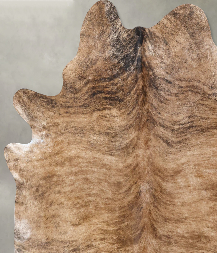 Light Brindle XX-Large Brazilian Cowhide Rug 7'9"H x 6'6"W #B20123 by Hudson Hides