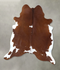 Brown and White Regular XX-Large Brazilian Cowhide Rug 8'0