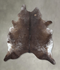 Salt and Pepper Brown XX-Large Brazilian Cowhide Rug 8'7