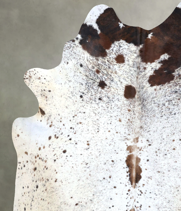 Salt and Pepper Brown XX-Large Brazilian Cowhide Rug 8'4"H x 6'11"W #B20167 by Hudson Hides
