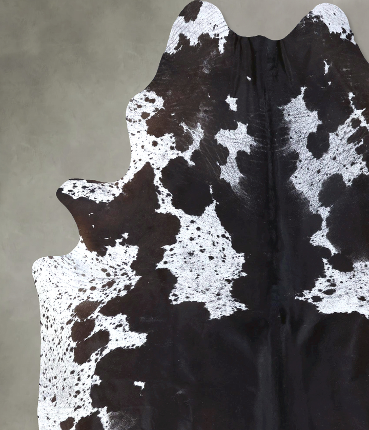 Salt and Pepper Brown XX-Large Brazilian Cowhide Rug 8'3"H x 6'7"W #B20170 by Hudson Hides