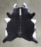 Black and White XX-Large Brazilian Cowhide Rug 8'6