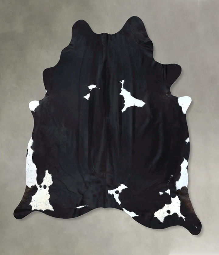 Black and White XX-Large Brazilian Cowhide Rug 8'2"H x 6'11"W #B20273 by Hudson Hides