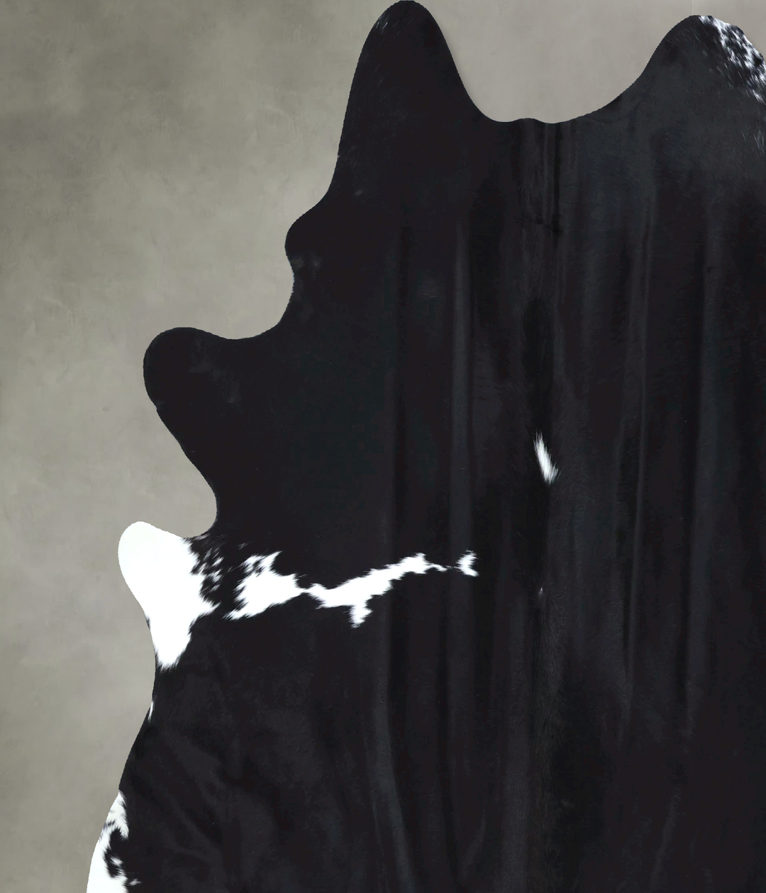 Black and White XX-Large Brazilian Cowhide Rug 8'3"H x 7'6"W #B20274 b