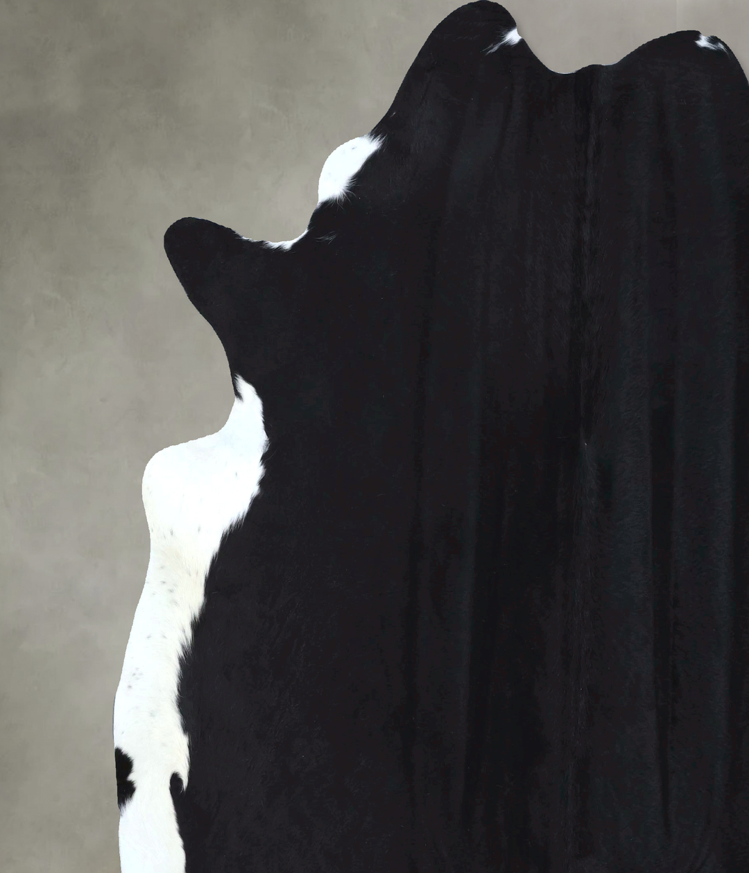 Black and White XX-Large Brazilian Cowhide Rug 7'10"H x 7'2"W #B20278