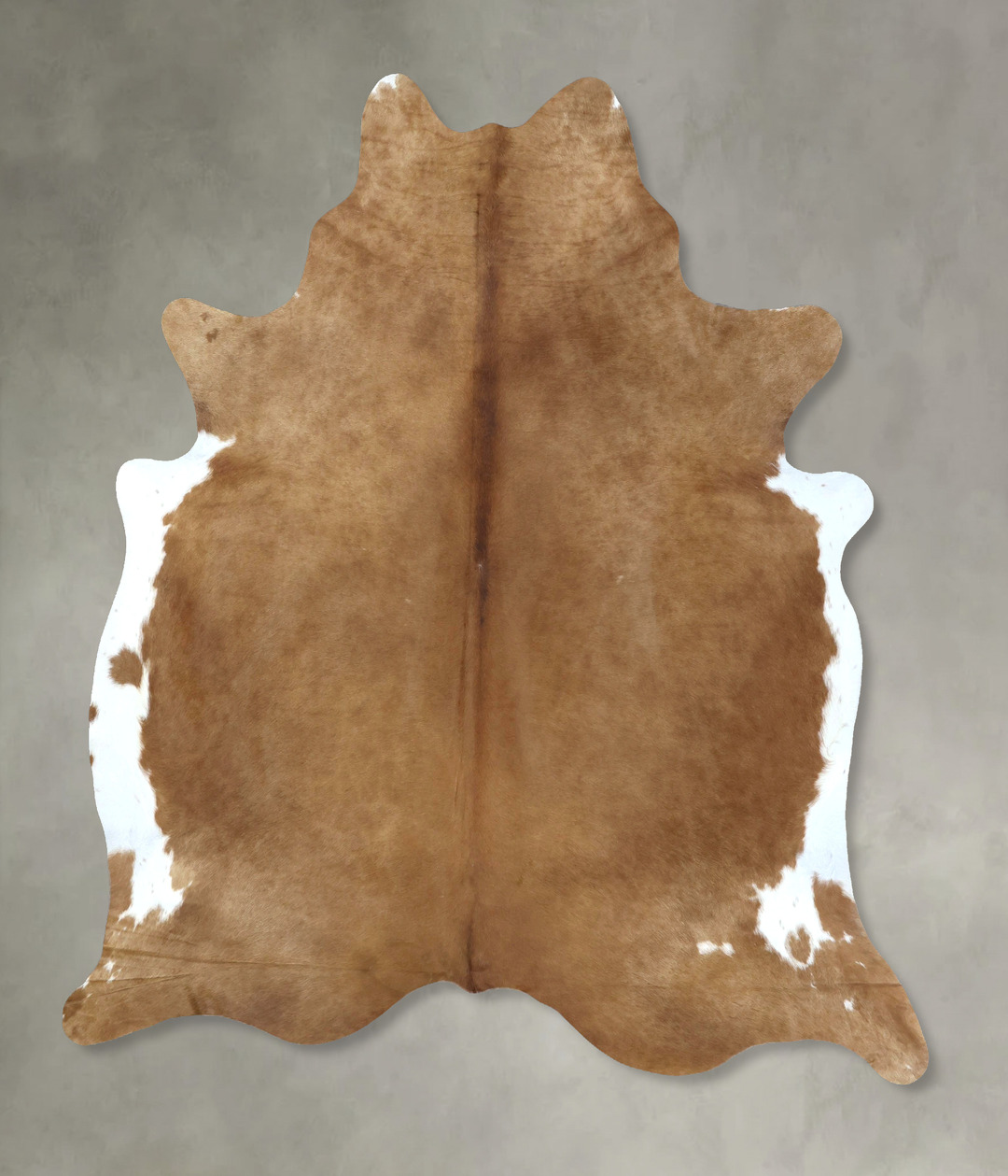 Brown and White Regular XX-Large Brazilian Cowhide Rug 8'3"H x 7'1"W #